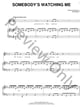 Somebody's Watching Me piano sheet music cover